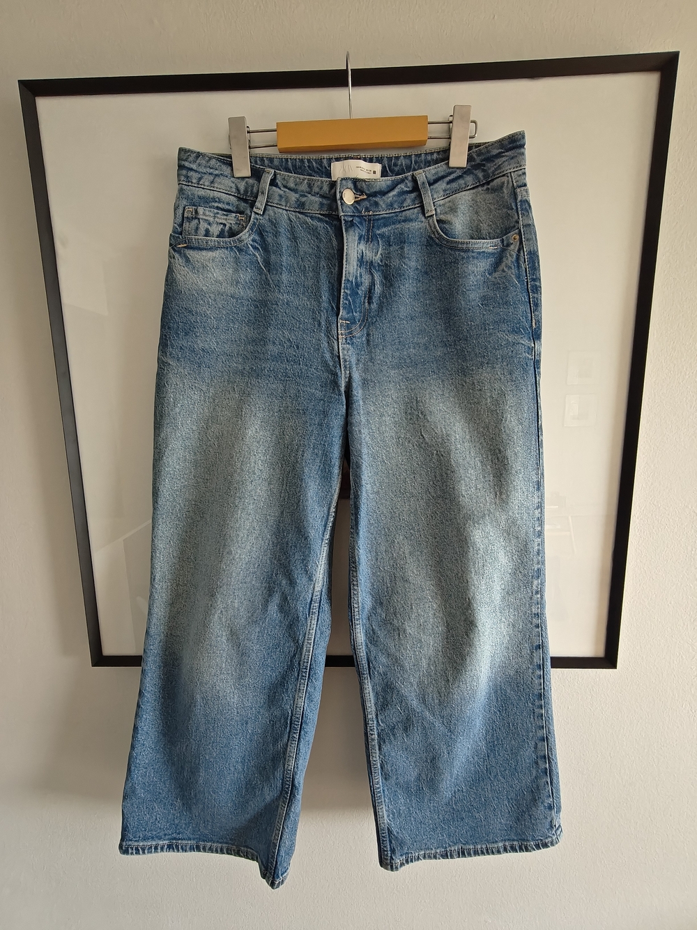 Zara Light Blue Wide-Leg Women's Jeans